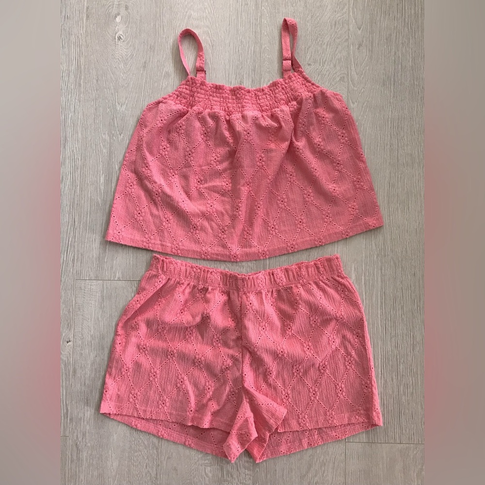 Dreaming of Jules Eyelet Camisole & Shorts Sleep Set